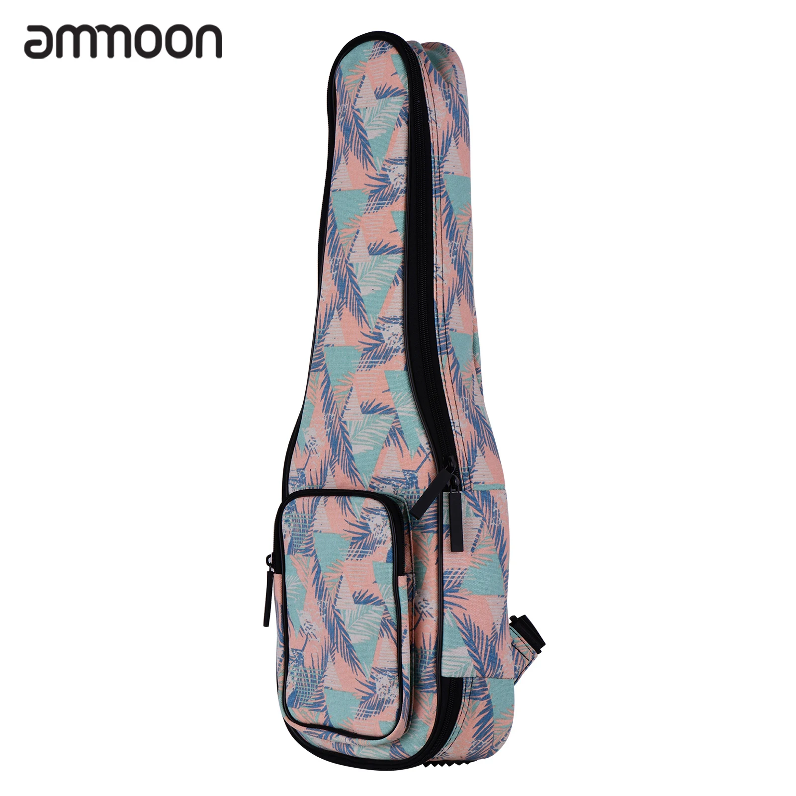 

ammoon Tenor Ukulele Gig Bag 26 Inch Stylish Padded Cotton Backpack Carrying Case with Flannelette Lining