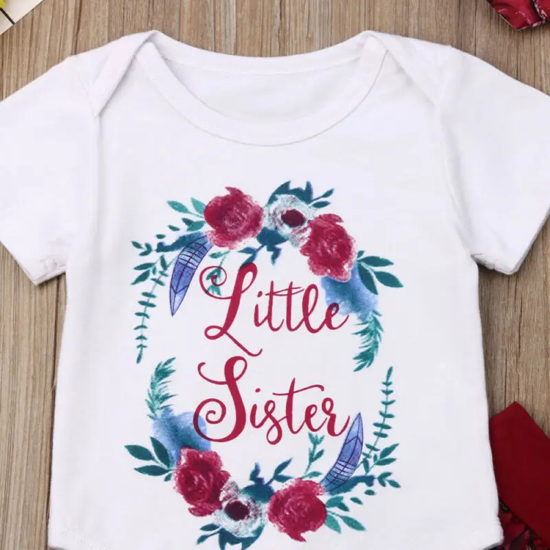 2019 г. милая Одинаковая одежда для большой маленькой сестры комплекты маленьких