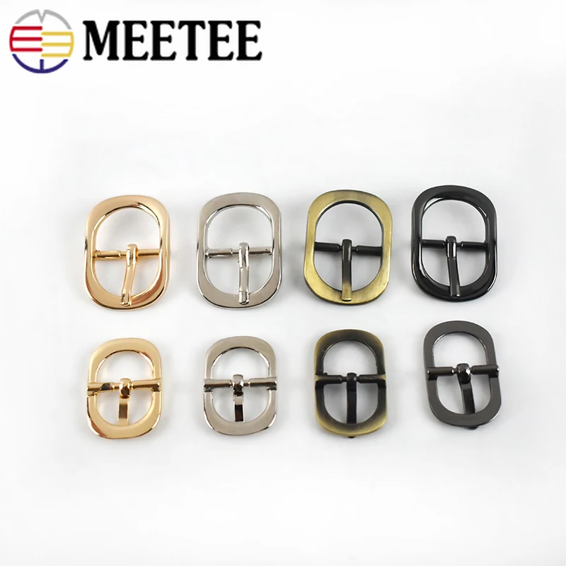 Meetee 5/10 шт 12/18/25/32 мм Металлические штырьковые роликовые пряжки для сумок обувь