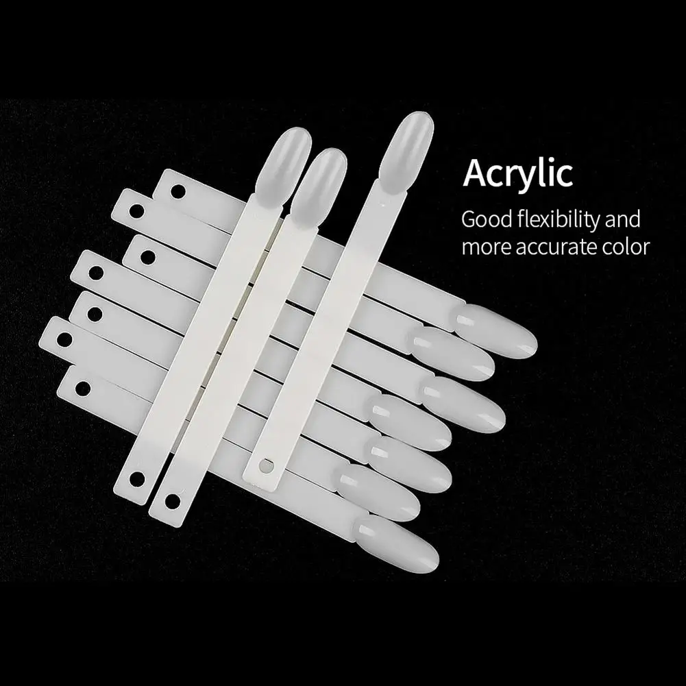 Веер для ногтей с круглой головкой железное кольцо образец лака цветная карта ABS