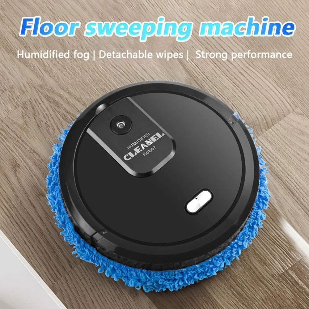 

Intelligent Vacuum Cleaner Humidifying Spray Rechargeable Dry and Wet Lazy Broom for Both Dry and Wet Use 3 in 1 Sweeping Robot