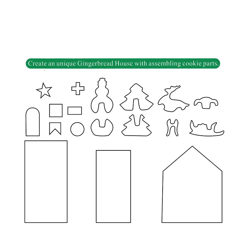 

18 шт. Рождественские Формы для резки из нержавеющей стали, 3D формочки для печенья, для рукоделия, инструменты для выпечки печенья