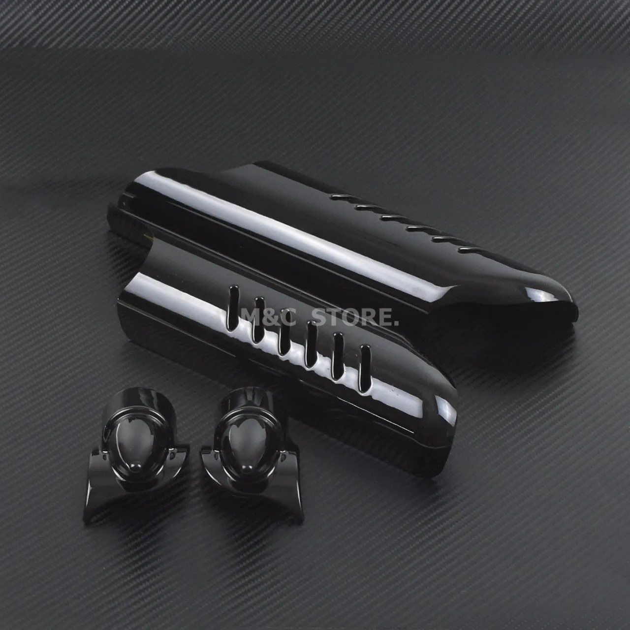 Мотоциклетная Нижняя вилка защита для ног от дефлектора Harley Touring Street Road Glide King FLHR