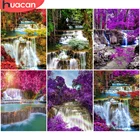 HUACAN Алмазная картина искусство водопад полный квадраткруглый Новое поступление Алмазная вышивка наборы пейзаж мозаика украшение дома