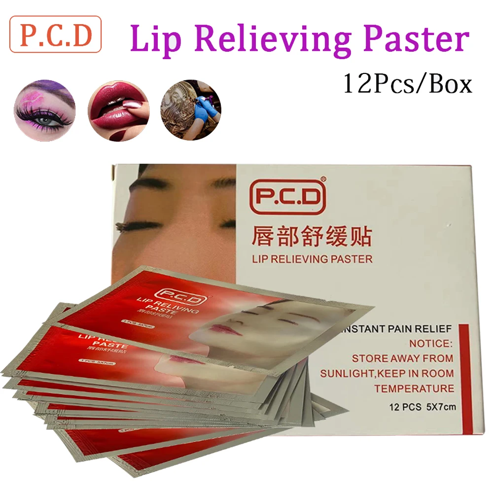 

12Pcs repair cream strong tattoocare lip eyebrow paster for permanent make up tattoo Accessories tattoo eyebrow microblading