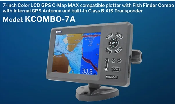 

Бесплатная доставка, ONWA 7-дюймовый морской Графический Плоттер и рыбопоисковый прибор Kcombo-7A GPS + AIS + рыбопоисковый прибор