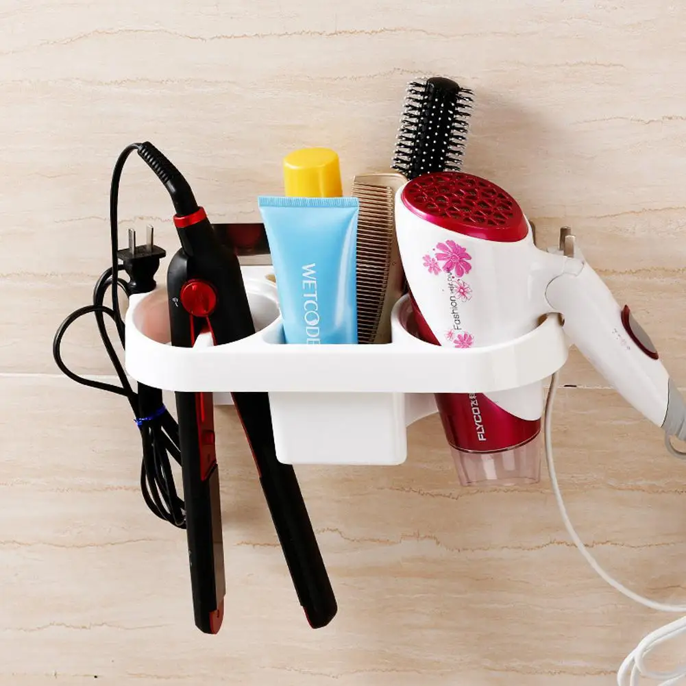Ванная комната сушилка для волос полка товара бесплатно Пробивной настенный
