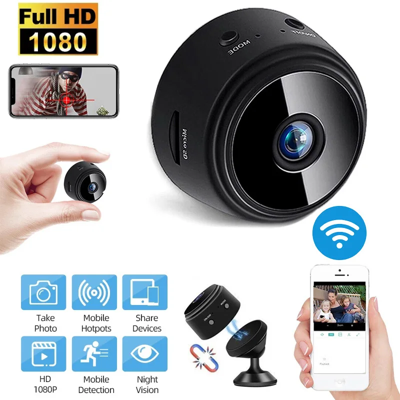 

IP Wifi Mini Camera Surveillance Secret Cameras Remote Control Monitoring Security Protection Detection 1080p Camcorders