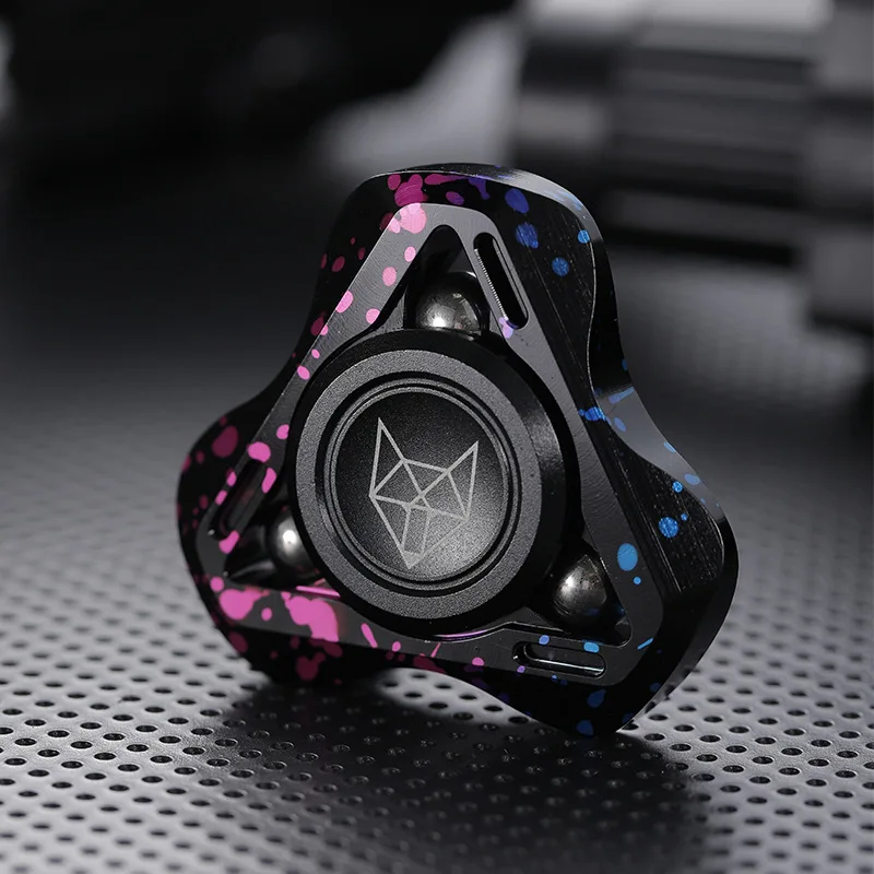 

Metal Fidget Spinner EDC Decompression Toy Clover Creative Toy Hand Crank Fidget Mute Bearing Zinc Alloy Metal Christmas Gift