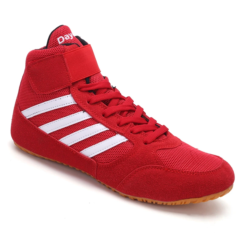 Новые тренировочные туфли для Реслинга Для мужчин женщин Детский Светильник