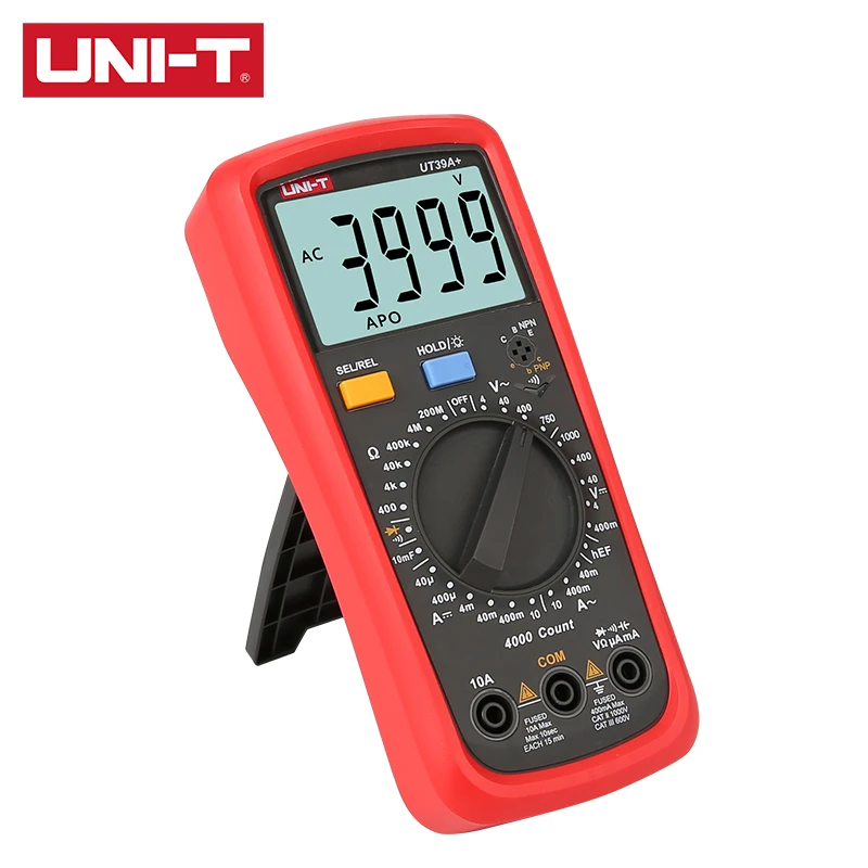 UNI T Цифровой мультиметр UT39A + UT39C AC/DC измерение напряжения тока сопротивления