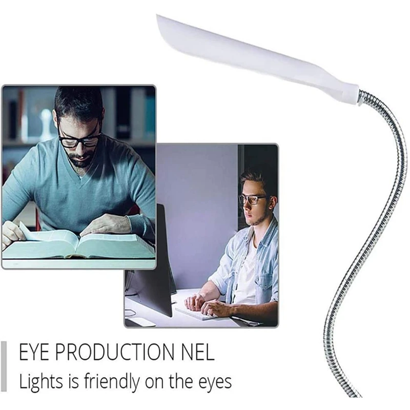

Light LED Desk Lamp 360 Degree Rotating Eye Protection Kids Student Reading Light LED Desk Lamp for Home ,White