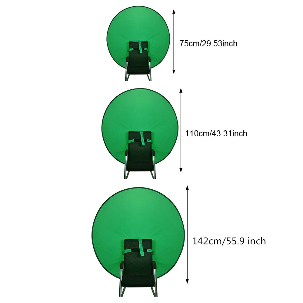 

Green Screen Backdrops Photography Background Portable Fold Reflector For Live Broadcast YouTube Video Studio Round