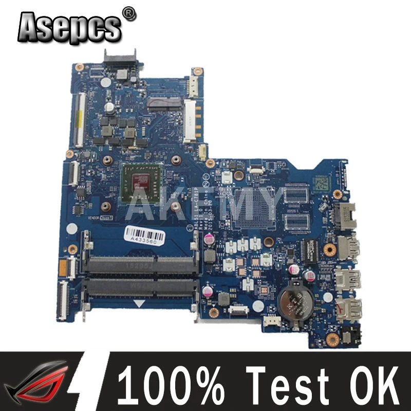 

SAMXINNO 813967-501 818060-601 материнская плата для ноутбука HP 15-AF ABL51 LA-C781P Процессор основная плата полностью работает