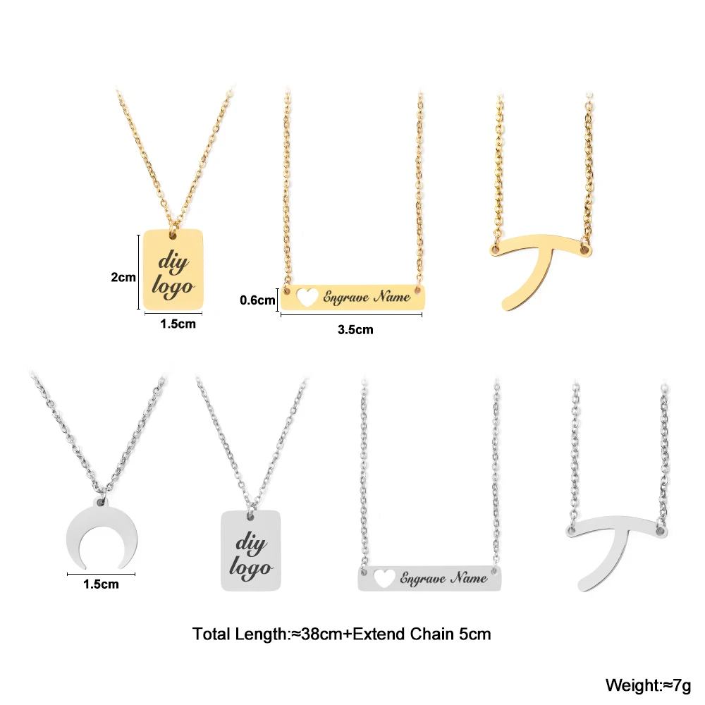 Трендовое ожерелье из нержавеющей стали золотого и серебристого цвета с