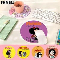 fhnblj vintage cool mafalda gaming round mouse pad computer mats gaming mousepad rug for pc laptop notebook
