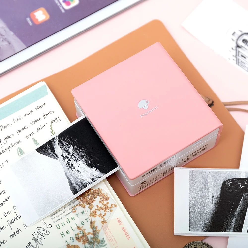 Портативный термопринтер Phomemo M02 миниатюрный принтер карманная наклейка для