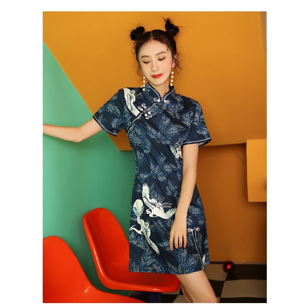 

Daily Improved Cheongsam, Chinese Style, Retro Young Style, New Cheongsam for Girls