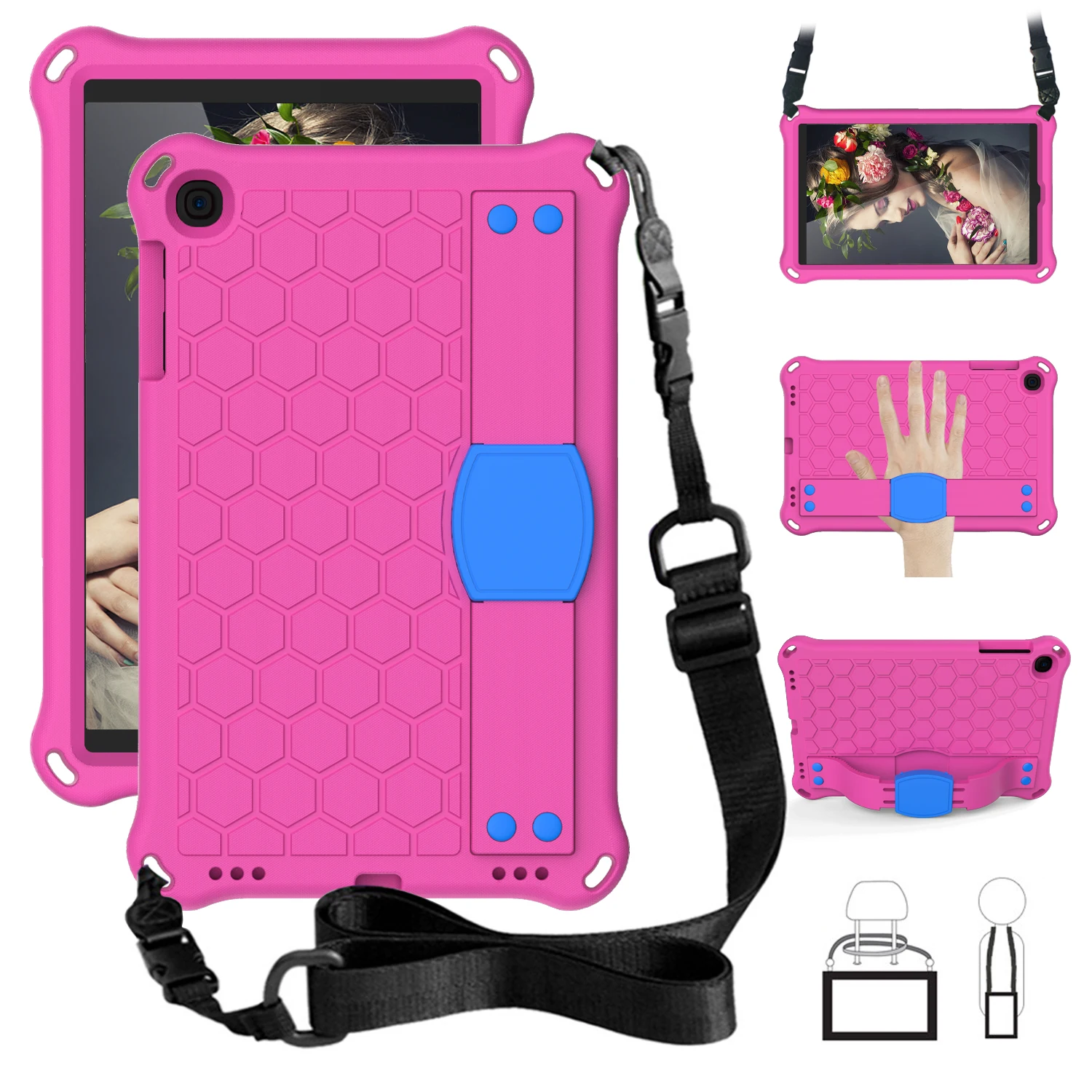 

For Samsung galaxy Tab A 10.1 2019 SM T510 T515 case Shock Proof EVA full body cover stand tablet cover for kids case