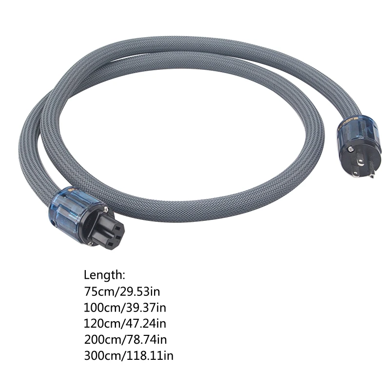 

Hi-End Copper Hifi Audios Power Cord US Plug with P-037/P-037E Connector AMP Cable
