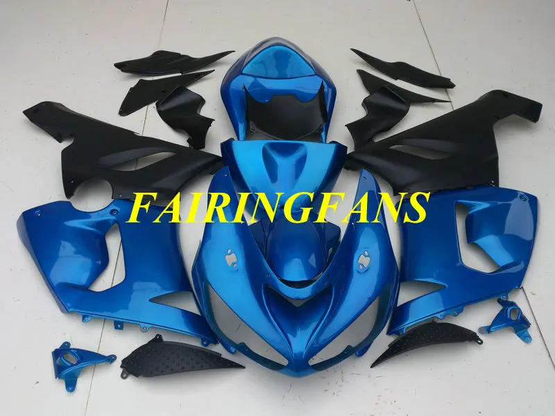Обтекатель кузова мотоцикла для KAWASAKI Ninja ZX6R 636 05 06 ZX 6R 2005 2006 ABS синий черный