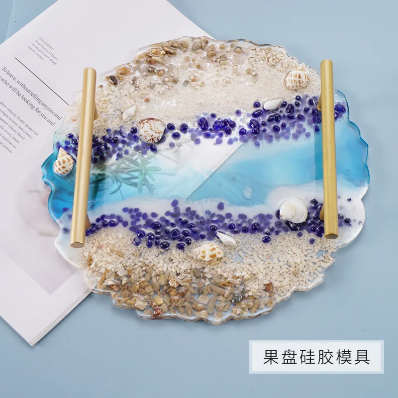 Silicone Mold For Resin Large Rectangle Tea Plate Coaster DIY Epoxy UV Molds Home Decoration Craft Making Art Supplies | Украшения и