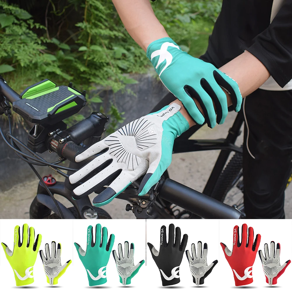 

1 Pair Cycling Full Finger Gloves Road MTB Bike Touch Screen Gloves Outdoor Sports Mountain Bicycle Riding Accessories Equipment