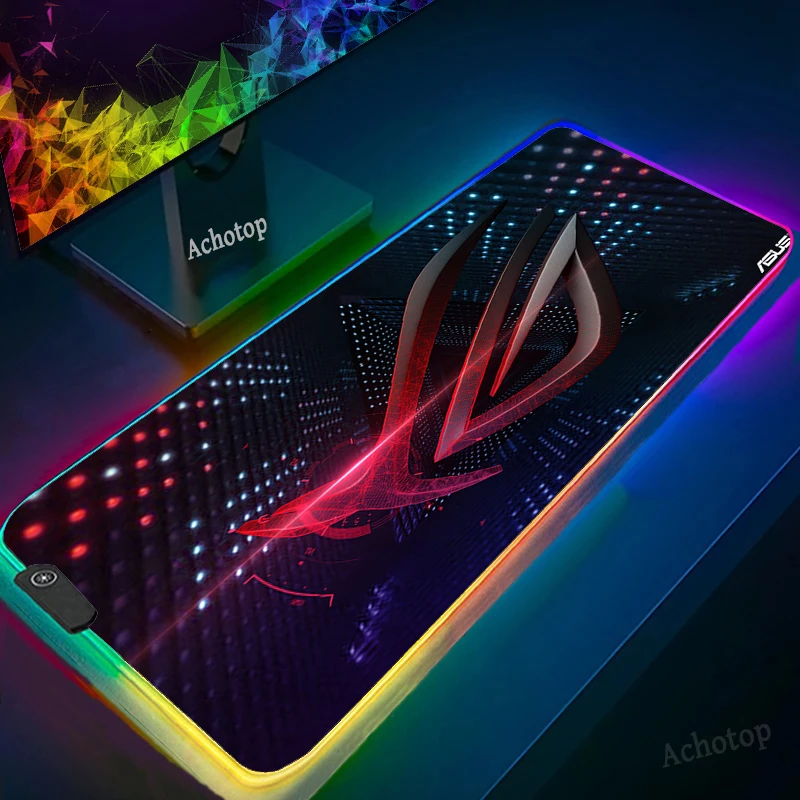 

Gaming Mouse Pad XXL Computer Mousepad RGB Large Mouse Pad Gamer RGB ASUS Mouse Carpet Mause Pad PC Desk Play Mat with Backlit