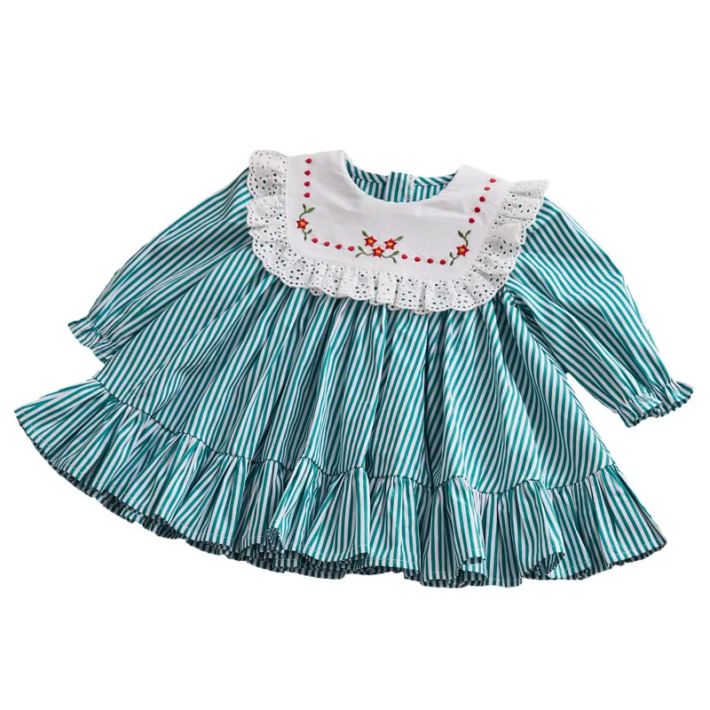 

2020new Arrivals Baby Girls Cotton Vitange Sweet Dress Kids Dresses for Girls Children'day Wedding Dress Quality Princess Dress