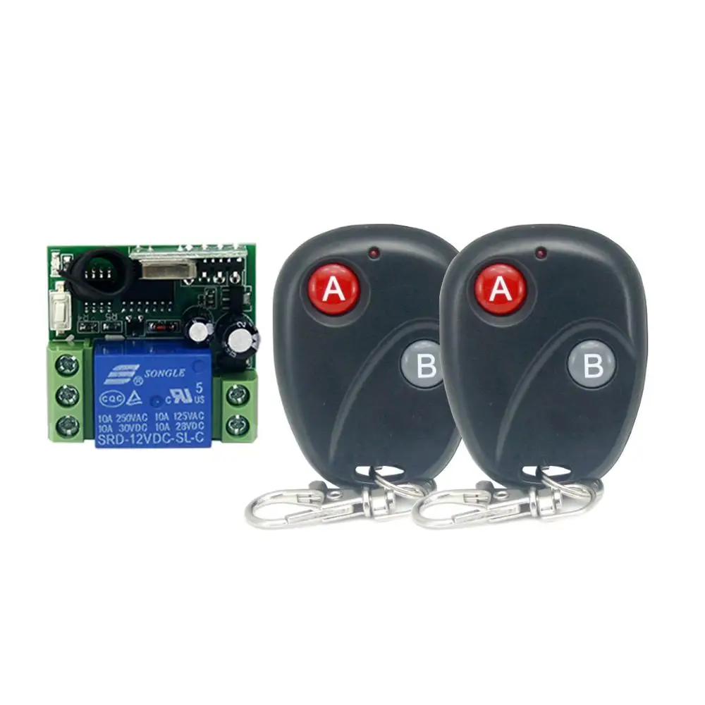 Беспроводной пульт дистанционного управления 12 В постоянного тока 1 канал RF две