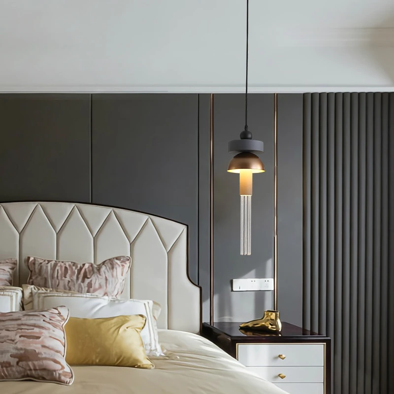 Comprare Pasto Nordic Lampade A Sospensione A LED Living Room Bar Camera Da Letto Piccola Illuminazione Di Alluminio Del Metallo Del Corridoio Singolo Testa Lampade A Sospensione
