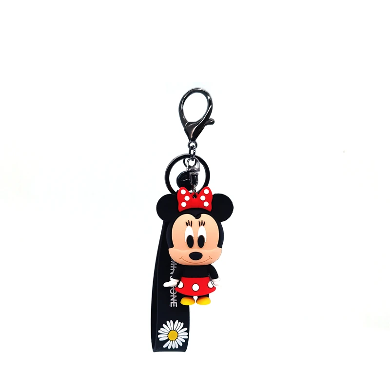 

8 styles Disney Cute Keychain Cartoon Mickey Minnie Donald Duck Daisy Car Keychain Child Bag Pendant Keyring Friend Gift