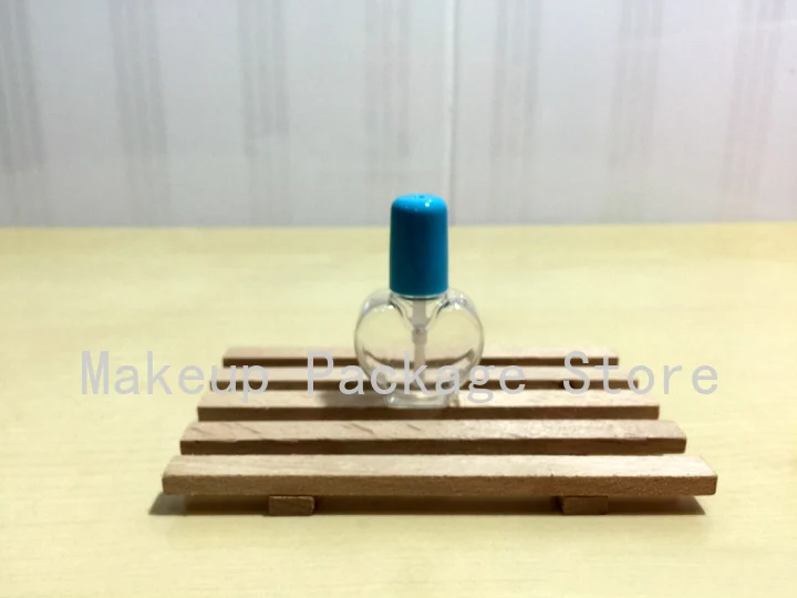 

50/100pcs 6ml Mini Cute Clear Empty Nail Polished Bottle with Colourful Cap Brush Plastic Nail Bottle for Children
