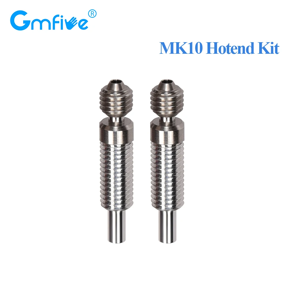 GmFive Micro Swiss MK10 Hotend Kit all metal MK10 Heat Break Throat for J-Head Hotend Mk10 Nozzle High quality 3D Printer Parts