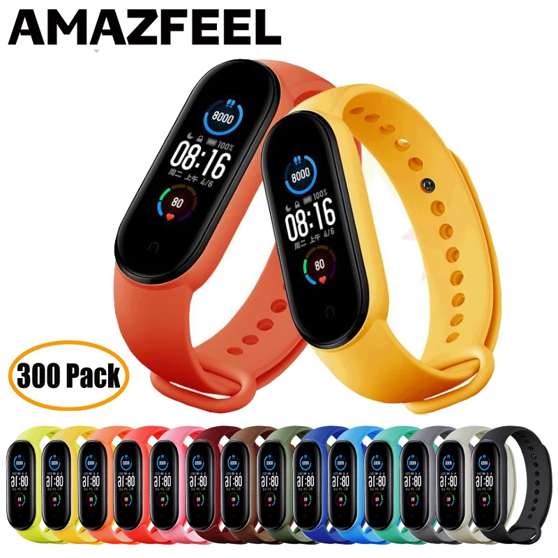 300 шт./упак. браслеты из нержавеющей стали для Mi Band 6 5 ремешок на запястье Xiaomi