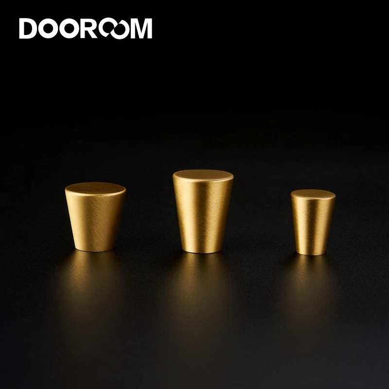 Dooroom латунная мебель ручки конус простой европейский китайский шкаф двери для