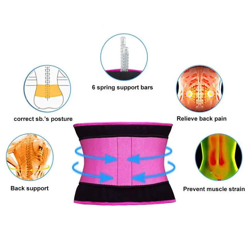 

Waist Trainers Belt for Women Slimming Sauna Weight Loss Neoprene Body Shaper Corset Hot Sweat Fat Burn