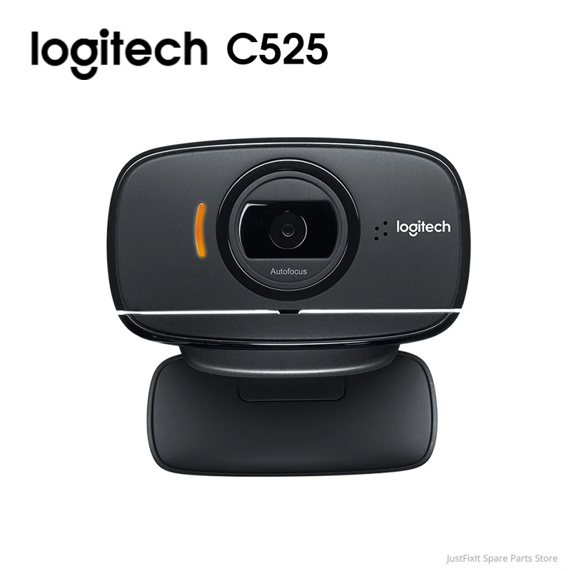 Новая Складная деловая веб-камера Logitech C525 с поворотным дизайном на 360 градусов
