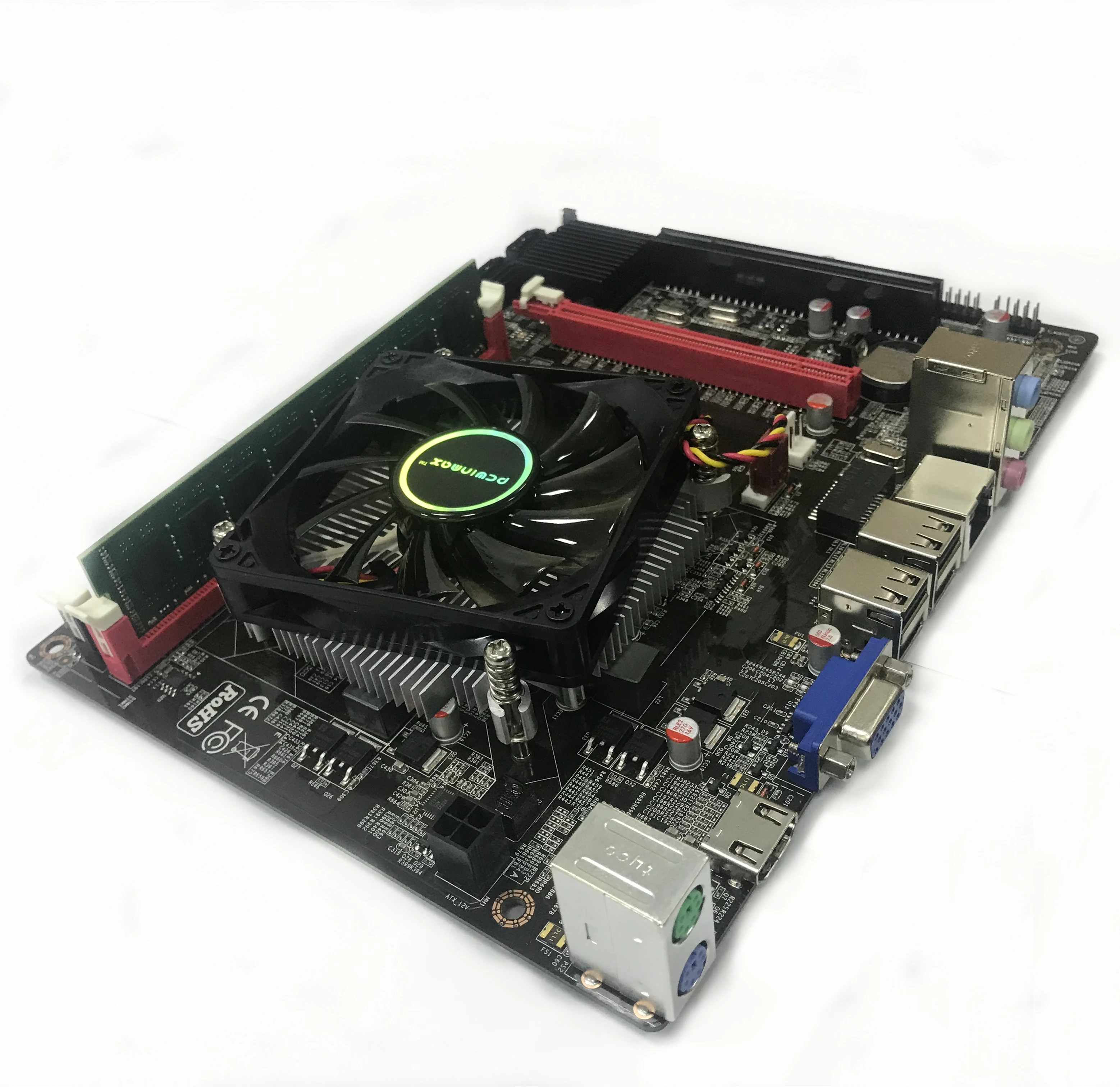 PCWINMAX PGA 988 HM55 комплект материнской платы с процессором I5-460M.RAM DDR3 4G, вентилятор, комплект материнской платы