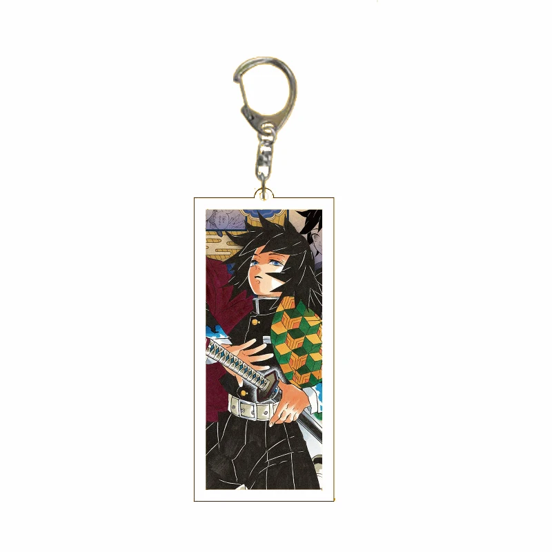 

Anime Demon Slayer Man Keychain Japan Cartoon Fans Characters Car Key Chain Ring Acrylic Child Bagpack Pendant Keyring Jewelry