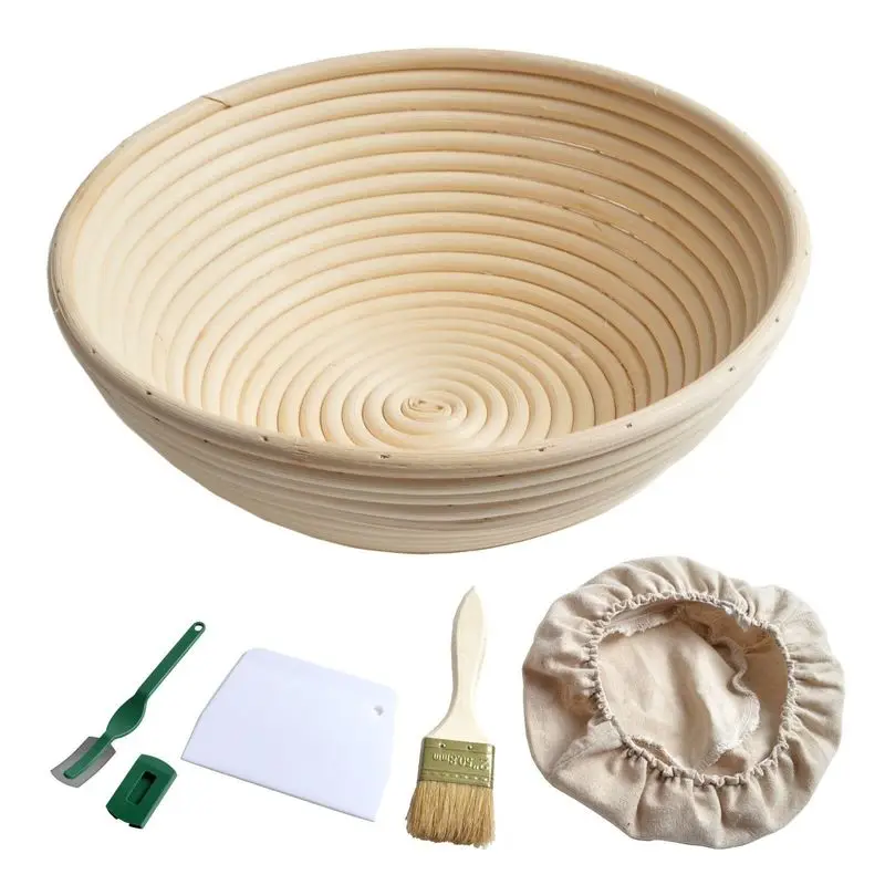 

Корзина из ротанга для хлеба, натуральная овальная плетеная корзина из ротанга для хлеба, багета, тестовые корзины, контейнер для хранения, ...