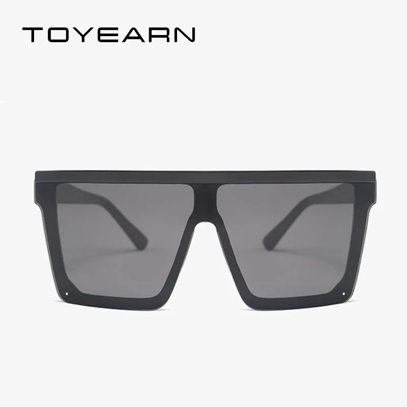 Женские солнцезащитные очки с градиентом большие квадратные зеркальные в