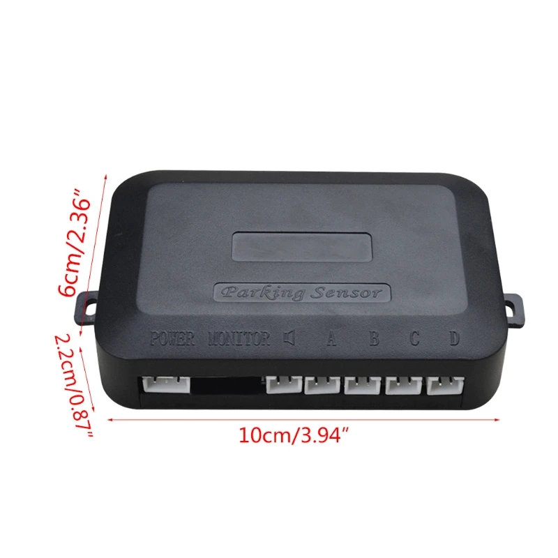 

Car Warning Indicator Reversing-Radar Alert Sound Indicator Parking Sensor Kit 4 Probes Beep Detector Distance Detection