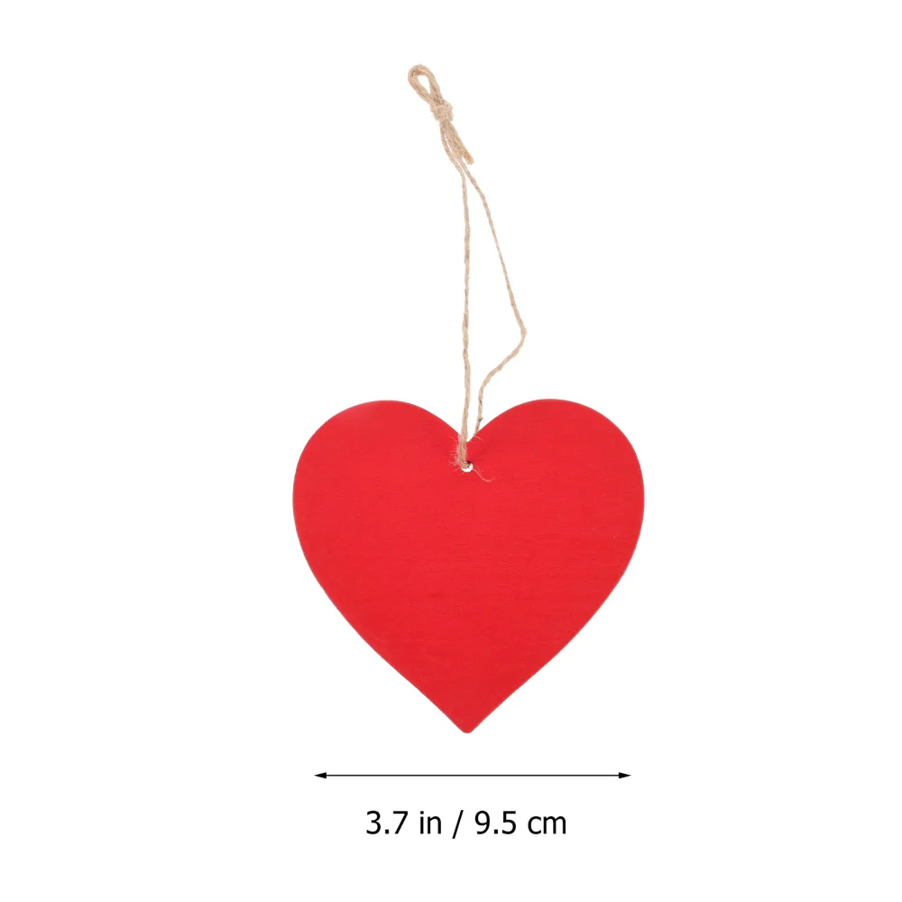 

10Pcs Wood Hanging Tags Creative Heart Shaped Hanging Cards Unique Gift Tags