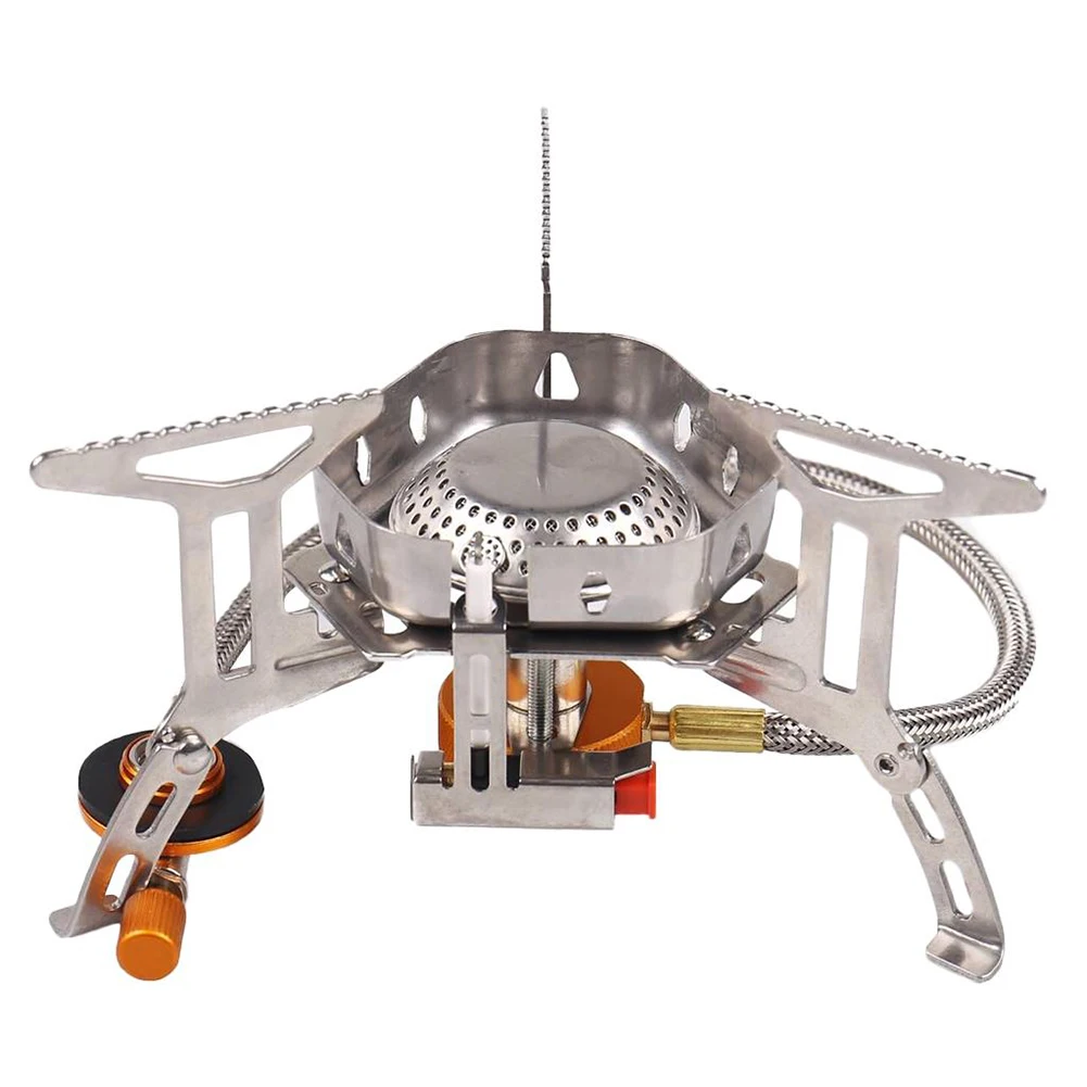

Portable Camping Stove Burner Outdoor Gas Burner Folding Ultralight Windproof Backpacking Butane Stove for Outdoor Hiking