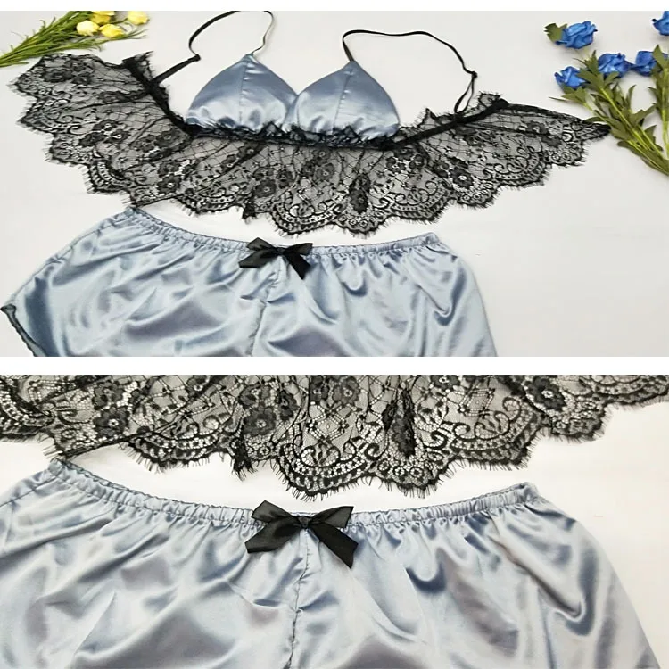 

pyjamas women Sexy Lingerie Sexy Strap Bra Pad Temptation Lace