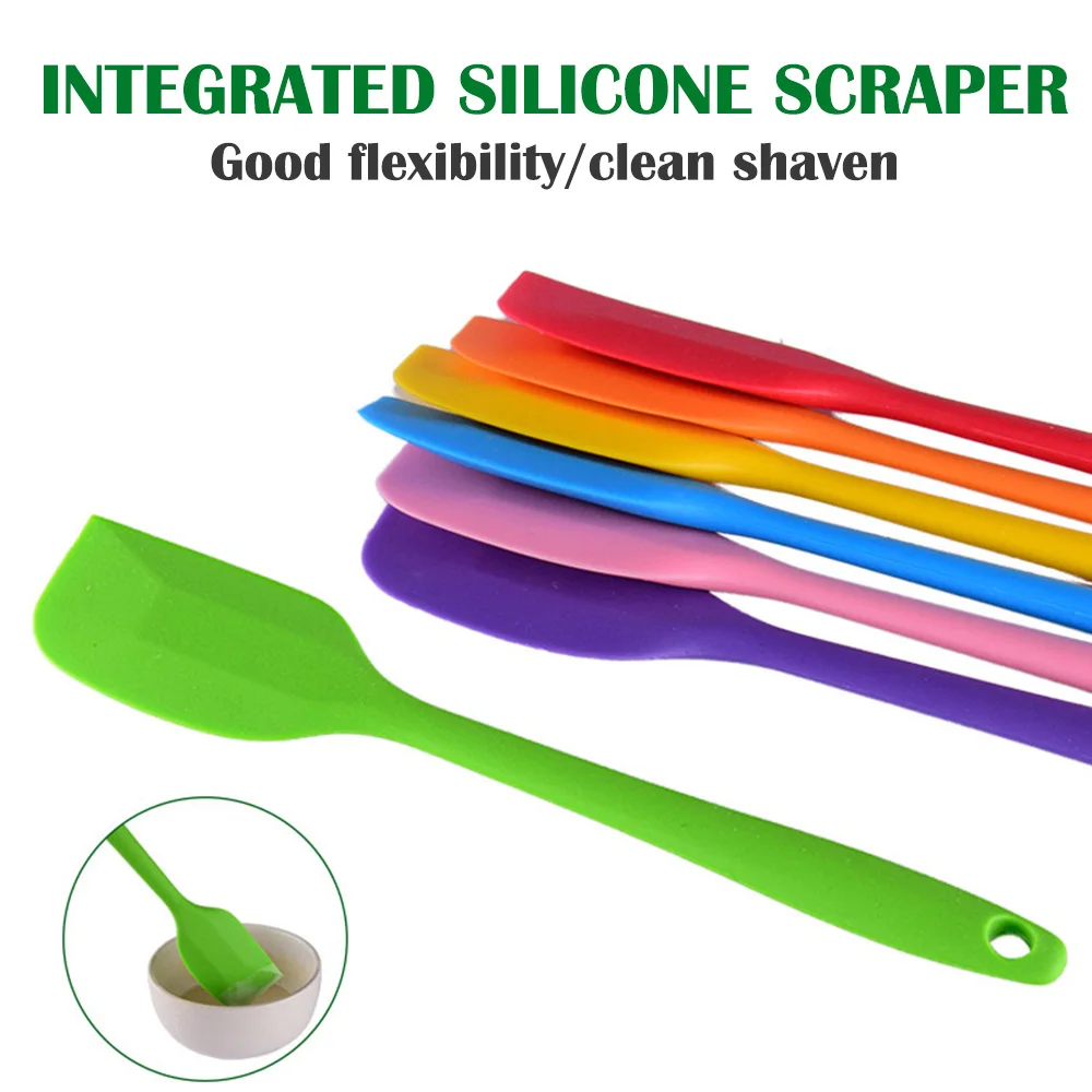 

Cake Brushes Kitchenware Baking Tool Resistant Non-Stick Flexible Rubber Scraper Kitchen ToolCake Tools Silicone Spatulas Heat