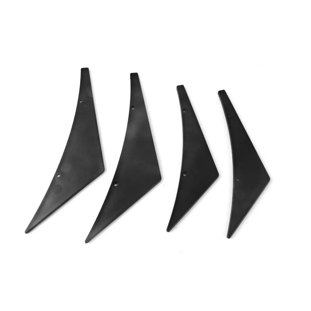 RASTP-4Pcs/Набор Универсальный подходит для переднего бампера для губ Диффузор сплиттер плавники спойлер для тела Canards Valence подбородок воздушный нож RS-LKT009