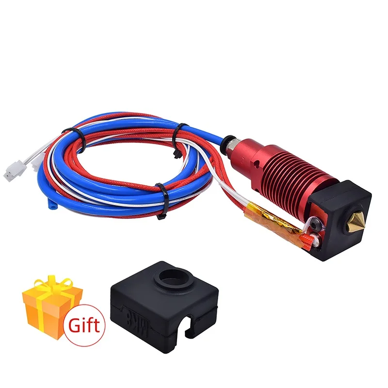 

3D printer parts Ender-3 CR10S PROPrinting nozzle circular remote extrusion head kit and Free silicone sleeve