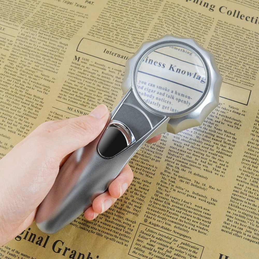 Высокое качество Большой 7X Ювелиры алмазное увеличительное стекло лупа с